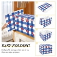 thumbnail image 4 of Foldable Fabric Storage Bin With Handle Collapsible Basket Box Storage With Lid Organizer Red Cherries, 4 of 7