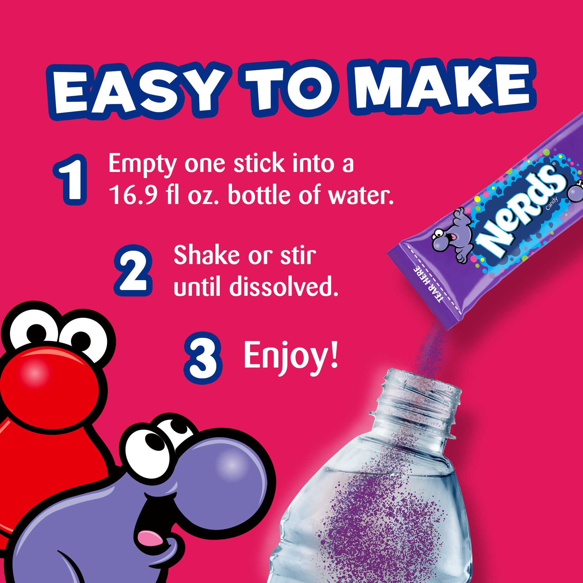 Nerds PwdMix Vrty StrwbryGrpChry 30ct