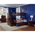 thumbnail image 3 of Pemberly Row Twin Over Full Staircase Trundle Bunk Bed, 3 of 4