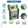 thumbnail image 6 of St. Patrick's Day Table Runner - 36 Inch Long Spring Dogs Grass Truck Plaid Wood Cotton and Linen Blended Dress Scarves Farmhouse Table Runner for Kitchen Dining, Coffee Table, 13" x 36", 6 of 8