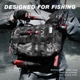 thumbnail image 4 of Ghosthorn Fishing Backpack Tackle Sling Bag -Big Fishing Backpack with Rod Holder - Tackle Box Fly Fishing Gifts for Men Women, 4 of 5