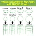 thumbnail image 4 of Generic Adjustable Tomato Plant Support Cages 36 inches Garden Cucumber Trellis, Stake with 4 Adjustable Support Rings for Vegetables，Flowers，Fruit，Rose Vine Climbing Plants, 4 of 5