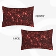 thumbnail image 2 of Balery Red Glitter Texture Bedding Queen Pillow Cases - Envelope Closure - Soft Brushed Microfiber Fabric - Shrinkage and Fade Resistant Pillow Cases-14"x20", 2 of 6