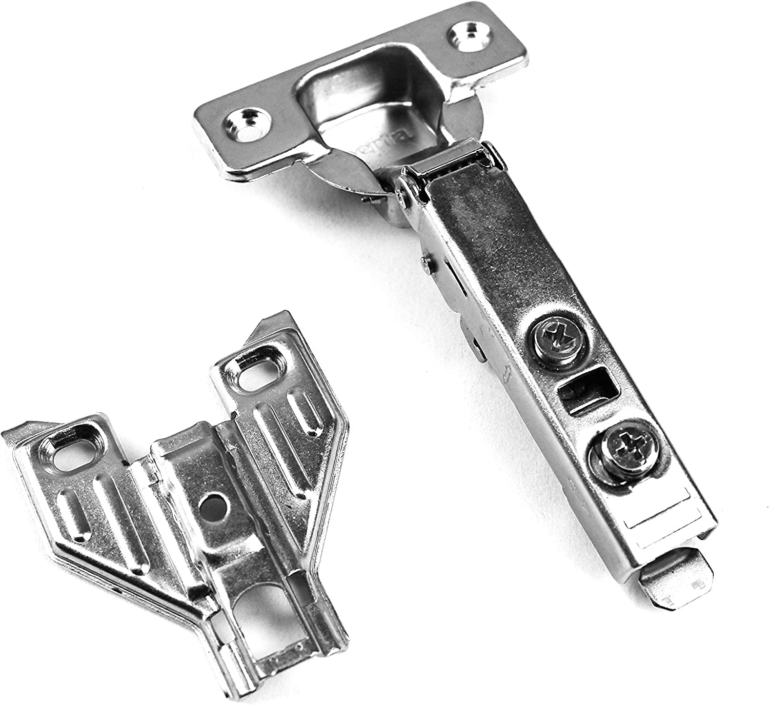 Berta 110 Degree Full Overlay Soft Close Concealed Face Frame Cabinet Hinges (50 Pack) - image 2 of 7