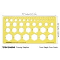 thumbnail image 2 of Traceease Geometric Drafting Hexagon Template Drawing Stencil, Designing Template Measuring Ruler, 2 of 6