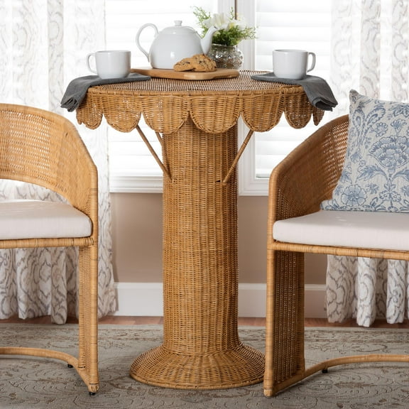 bali & pari Pabla Boho Console Table, Light Honey