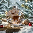 thumbnail image 2 of WKSCLPAI Christmas Crystal Ornament 3D Animal Glass Crystal Ball Decorations Crystal Ornaments for Christmas Tree, Sparkling Star Accents, Holiday Gifts, Room Decor(Reindeer, 1PC), 2 of 7