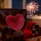 thumbnail image 5 of Cojín de poliéster, esencial para dormitorio, almohada de pelo sintético en forma de corazón, cojín de cintura para sofá, pelo largo, boda, alta gama, lindos cojines de regalo en forma de corazón, ese, 5 of 6
