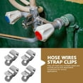 thumbnail image 2 of HEATSHAKING 10Pcs U-Bolt Hose Clamp for Saddle Clips Outdoor Use 3.00X2.20X1.20In, 2 of 8