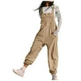 thumbnail image 1 of HBFAGFB Combinaison Décontractée pour Femmes Combinaisons de Travail Polyvalentes et Simples avec Poches Kaki Taille P, 1 of 5