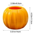thumbnail image 4 of Gallickan Plastic Flower Pot, Pumpkin Shape Decorative Planter with Two Halves, Festive Garden Vase for Indoor and Outdoor Plants, Yellow, 4 of 6