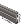 thumbnail image 3 of Gumesh Door Draft Stopper, Adjustable Weather Stripping Seal for Cold Insulation, Bottom/Under Sweep for Exterior & Interior Doors, Seal Blocker Noise, Gray, 39 inches,2-Pack, 3 of 7