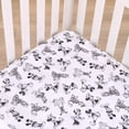 thumbnail image 3 of Sábana para cuna Disney Mickey Mouse, color carbón, negro y blanco, poliéster, 3 of 5