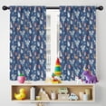 thumbnail image 5 of Blackout Kids Curtains,Dark Blue Princess Fairy Forest Pattern Childrens Insulated Curtains Set Of 2,Bedroom Essentials,Toddler Room Decor 42"x54", 5 of 5