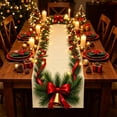 thumbnail image 6 of SLYNSHome Christmas Snowflake Table Runner, Red Holiday Table Flag, Winter Theme Tablecloth for Dining Room Kitchen Home Party Decor, 6 of 6
