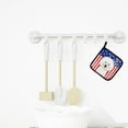 thumbnail image 3 of Carolines Treasures BB2147PTHD American Flag and Bichon Frise Pair of Pot Holders  7.5HX7.5W multicolor, 3 of 3