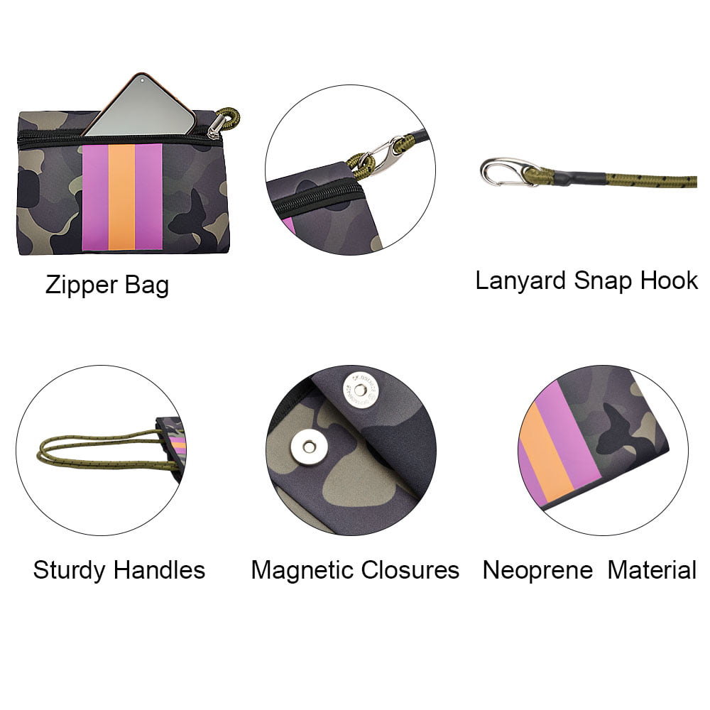 Fugua Women Neoprene Tote Bag Beach Bag Large Handbags with Zipper