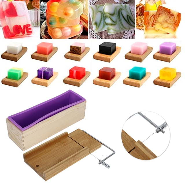 Venta Loca Kit para Hacer jabón, moldes para jabón, Cortador de Pan, Accesorio de Cocina con Revestimiento de Silicona, Chocolate para Pastel de Pan(#2) Unbranded 3112200122312