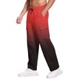 thumbnail image 6 of Men's Heavyweight Fleece Cargo Sweatpants Orange 3XL, 6 of 6