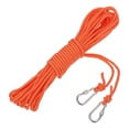 thumbnail image 1 of Unique Bargains Hollow Braided Polypropylene Anchor Rope with Hook, 1/4 Inch 50ft Nylon Floating Line, Orange, 1 of 5
