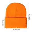 thumbnail image 4 of Minnieouse Gorros Beanie Gorros de punto Unisex Skullcap manga hilo multifuncional a prueba de viento accesorios para el cabello para deportes al aire libre Sombreros Naranja fluorescente Minnieouse AP010147-26, 4 of 5