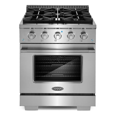 30 in. 3.5 cu. ft. Gas Range with 4 Burners in Stainless Steel