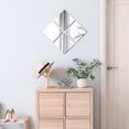 thumbnail image 3 of Small Decorative Wall Self Adhesive Shaped Mirrors - Set of 4, 3 of 7