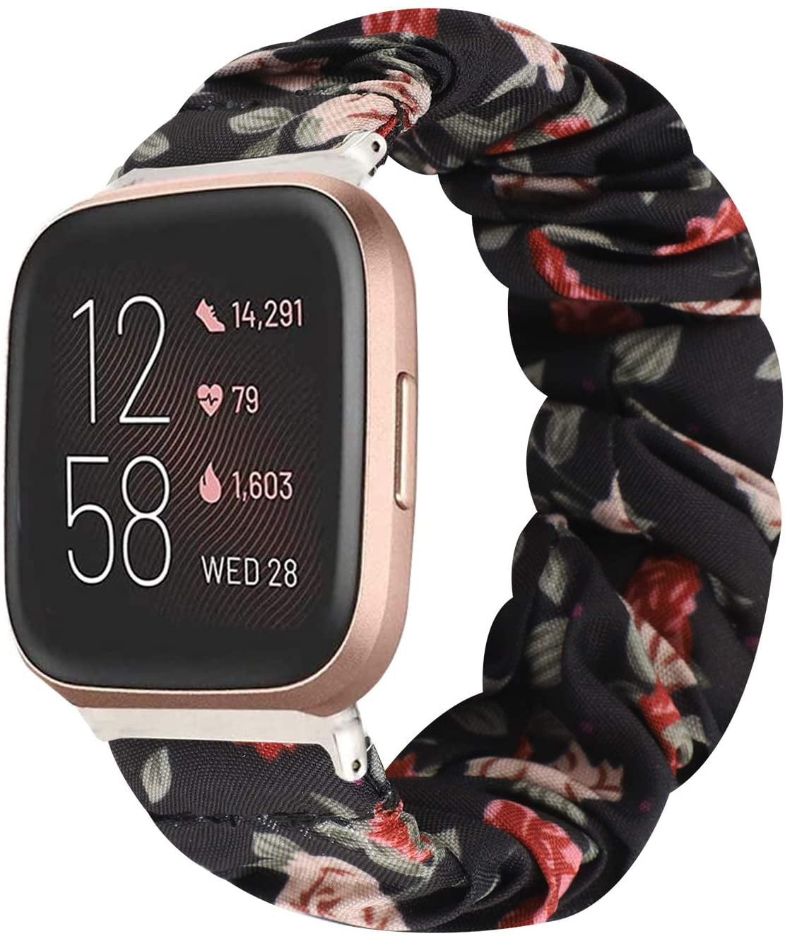 Compatible for Fitbit Versa 2 Bands, YOUkei Fabric Elastic Scrunchie ...