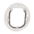 thumbnail image 1 of Puerta para mascotas, puerta para gatos, sencilla, interior y exterior, única, con cerraduras de 4 vías Blanco, 1 of 8