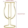thumbnail image 3 of 8pcs Gold Paper Clips - Large Gold Paper Clip Highball Shaped Stationery Marker Holder for Kids Girls Boys School Students, 3 of 5