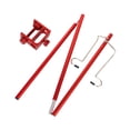 thumbnail image 3 of Light Stand with Stake Double Hook Lantern Hanger Adjustable Simple Installation Red, 3 of 10