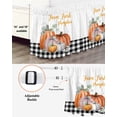 thumbnail image 3 of Farm Pumpkin Bed Skirt California King Size 18 Inch Drop, Leaf Thanksgiving Harvest Buffalo Plaid Wrap Around Dust Ruffle Bedskirts, Wrinkle & Fade Resistant Easy Fit Bedskirt with Adjustable Elastic, 3 of 8
