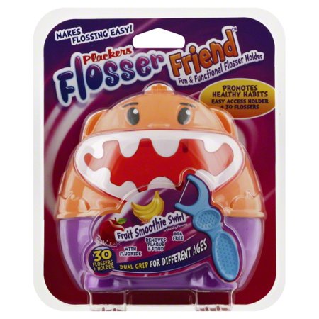 UPC 651080159517 product image for Plackers Flosser Friend, Monkey Container, Fruit Smoothie Swirl Flosser with Flu | upcitemdb.com