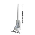 thumbnail image 3 of Bxaolu Golf Toilet Brush, Toilet Cleaning Brush, Flexible Bendable Silicone Long Handled Toilet Brush, 360° Deep Toilet Bowl Cleaning Brush,Quick Drying Toilet Brush for Bathroom with Holder, 3 of 7