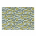 thumbnail image 1 of Grey and Yellow Cutting Board, Geometric Vintage 60s Home Pattern Inspired Herringbone Zig Zag Lines, Decorative Tempered Glass Cutting and Serving Board, Small Size, Grey Yellow, by Ambesonne, 1 of 1