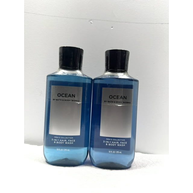 Bath & Body Works Ocean Men's Collection 3in1 Hair, Face, and Body Wash 10 fl oz Lot of 2