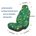 thumbnail image 3 of Daiia Tennis Rackets and Balls Printed Car Seat Cover - Waterproof & Sweatproof - Universal Fit, Machine Washable, Non-Slip - Seat Protector for Car, Truck, SUV, Van (1 Pack), 3 of 5
