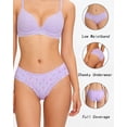 thumbnail image 4 of FINETOO Cotton Underwear For Women High Waist Panties Cheeky Bikini Womens Briefs Soft Stretch Hipster for Ladies 6Pack S-XXL, 4 of 6
