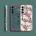 thumbnail image 3 of Pink Hello K-Kitty Case For Samsung S23 S22 S21 S20 FE S11 S11E S10 S10E S9 S30 Ultra Plus 4G 5G Colour Shockproof Liquid Case Gift Festivals, 3 of 6