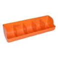 thumbnail image 1 of Baohd Piglet Fodder Trough Poultry Farming Feeder Animal Husbandry Accessories 5 Slot Orange, 1 of 7