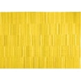 thumbnail image 1 of Ahgly Company Machine Washable Indoor Rectangle Solid Yellow Modern Area Rugs, 2' x 4', 1 of 4