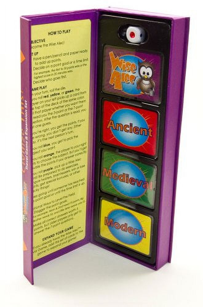 Griddly Kids STEM Board Games - Wise ALEC Civilize This Expansion & Travel Set: Exciting Trivia Games, Interactive Card Games for Kids 8-12, Educational, Immersive & Challenging for The Whole Family