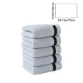 thumbnail image 3 of 100% Cotton Solid Color Towel Set (Gray-Blue), 5-Piece Thickened Soft Absorbent Towels, Home Bathroom Towel Collection, Ideal for Daily Bathing & Face Washing, 3 of 6