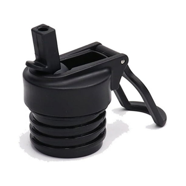 Advancent Tapa de botella de agua Boca ancha Frasco de bebida Tapa de taza Cubierta de bebida de repuesto Mango lavable Portátil con cepillo de Kits de desorden para acampar mango de paja