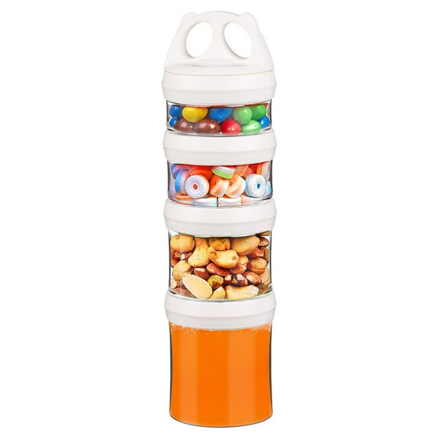 Contenedores apilables para almacenamiento de alimentos SELEWARE 4 piezas de 920 ml