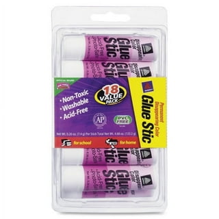 Avery Glue Stic Disappearing Purple Color, 1.27 oz., Washable, Nontoxic,  Permanent Adhesive, 1 Glue Stick (00221)