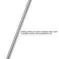 thumbnail image 3 of Uxcell 10Pcs Knitting Needle 2.25mm Diameter 5.9 Inches Length Stainless Steel, 3 of 6