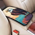 thumbnail image 2 of Bingfone Car Four-Season Universal Armrest Box Mat,Car Armrest Seat Cover Soft Leather Waterproof Armrest Cover Center Console Mat-Cartoon Iceberg Bald Eagle, 2 of 7