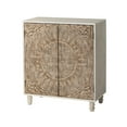 thumbnail image 6 of COSIEST Storage Cabinet, Vintage Accent Cabinet with Adjustable Shelf, Buffet Sideboard with Decorative Pattern for Kitchen, Dining Room, Living Room, Hallway, 6 of 7