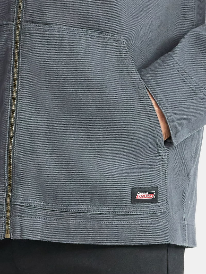 Genuine Dickies Men's Cotton Twill Zip Jacket, Lightweight, Sizes